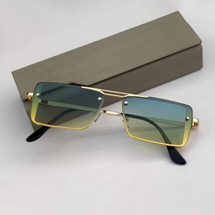 Rimless Rectangular Sunglasses
