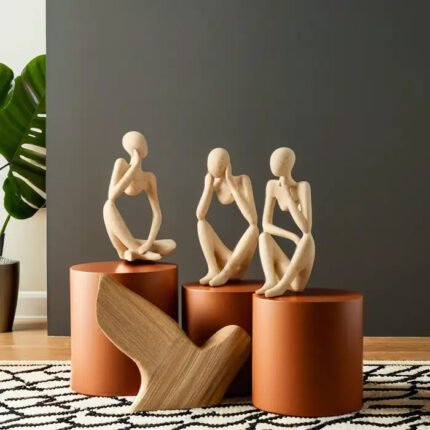 Abstract Modern Thinker Sculpture