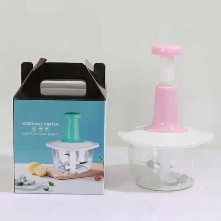 Manual Vegetable Chopper – 🩷 Baby Pink